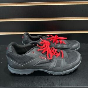 Giro Men's Black Mountain Biking Shoes with Red Laces